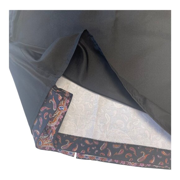 J Crew The Pencil Skirt Women Black Medallion Paisley Print SZ 14-Lined-Business - Picture 8 of 9